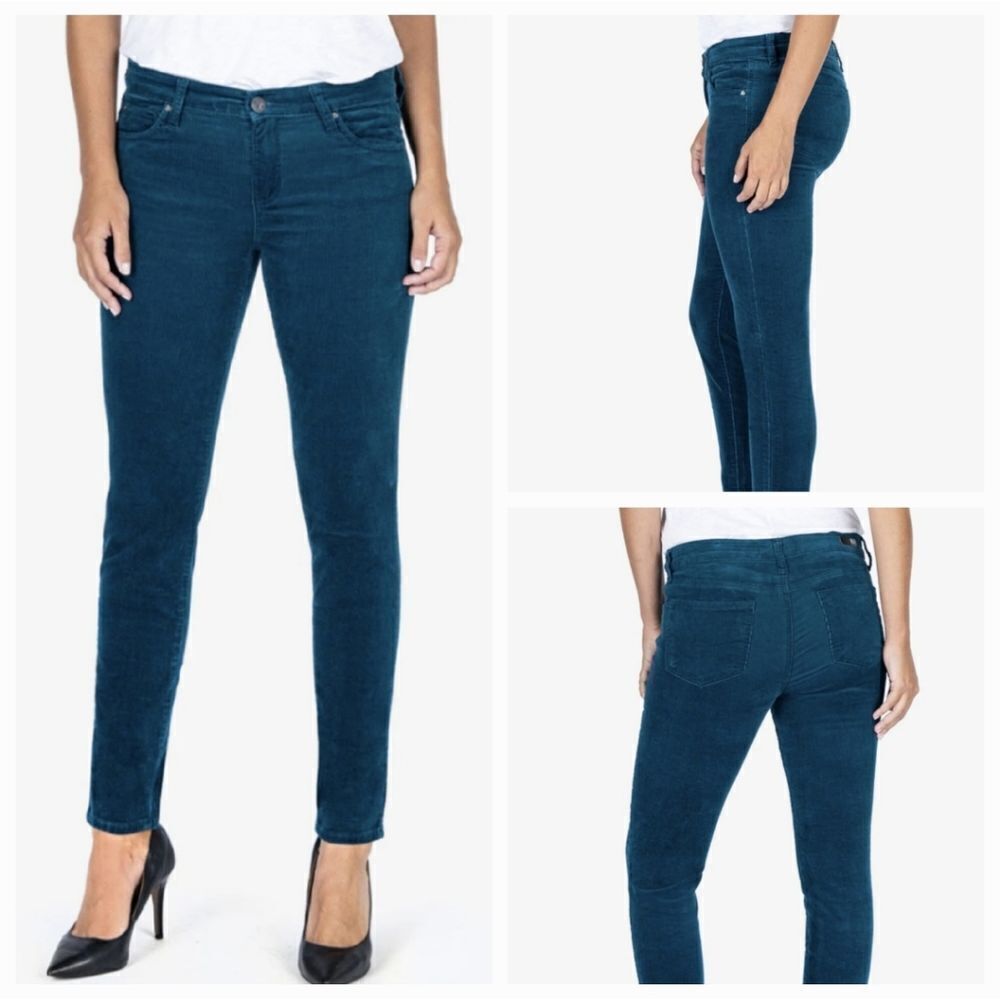 🔹️Kut From the Kloth Teal Skinny Corduroy Jeans Size 6/28